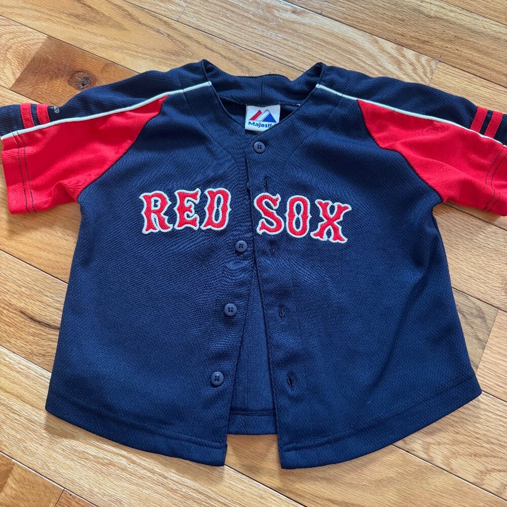 Majestic Red & Navy Boston Red Sox Kids Jersey Tee
